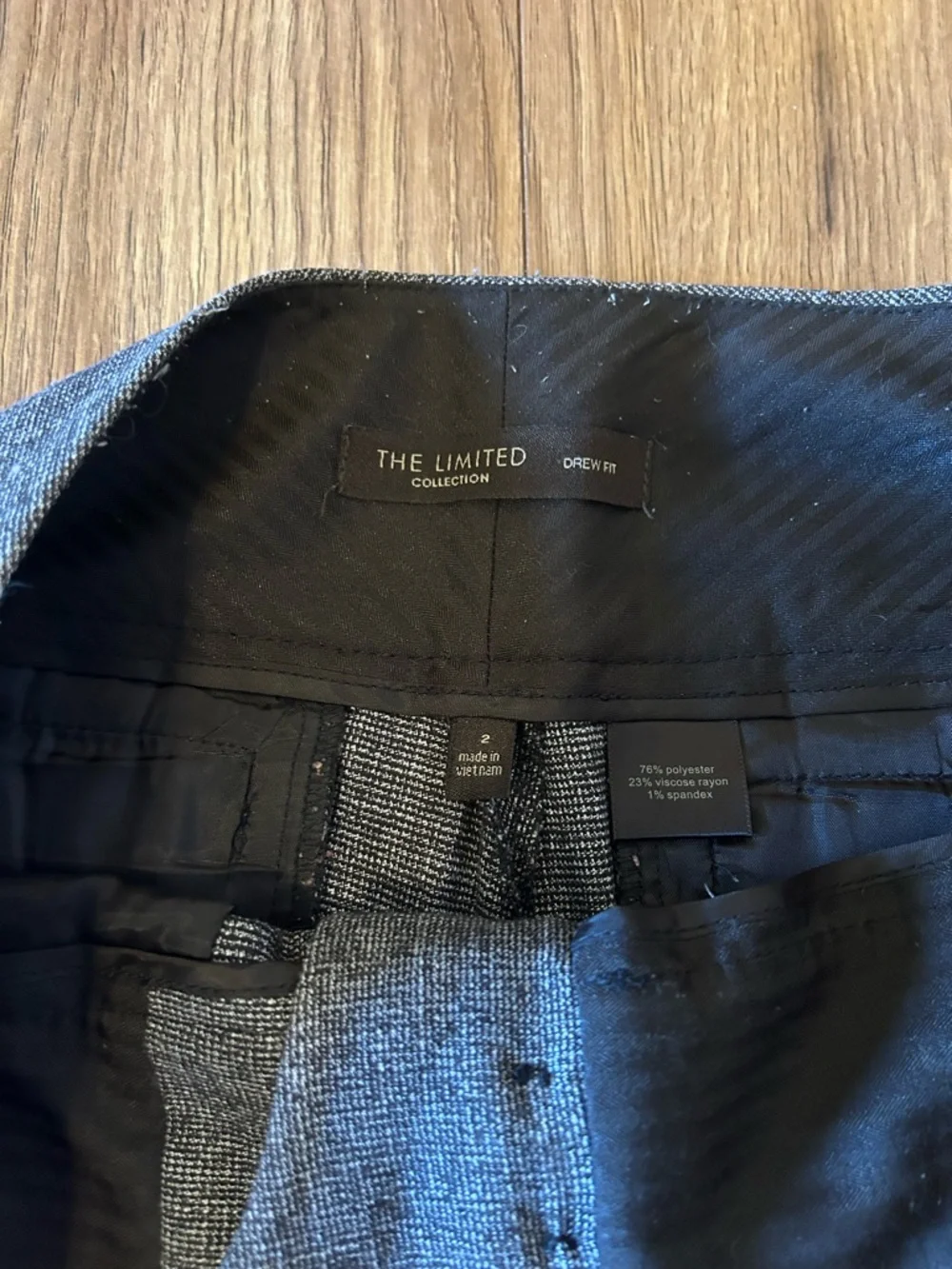 The Limited Heather Brown Pinstripe Dress Pants - Picture 4 of 5